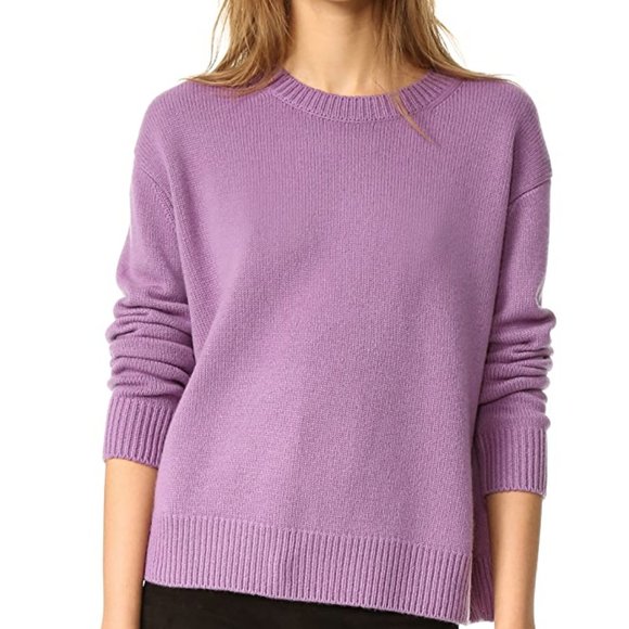 Vince Sweaters - Vince Purple Cashmere Medium Weight Boxy Sweater S